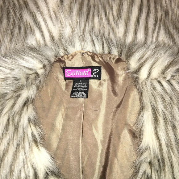 Say What large faux fur Fall/winter vest - Picture 5 of 5